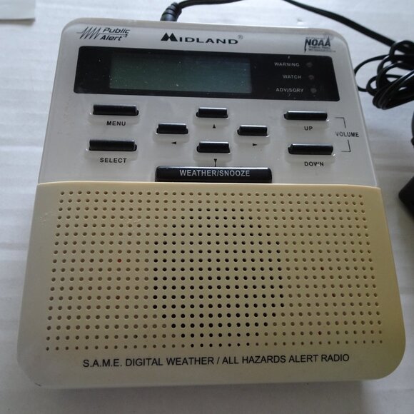Weather Alert Radio - Midland WR-100 All Hazards NOAA Storm Warning Radio & Manu - Picture 3 of 16